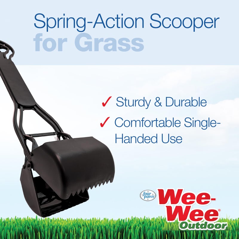 Four Paws Allen's Spring Action Dog Scooper For Hard Surfaces 3.75" x 4.5" x 15.5" - Image 3